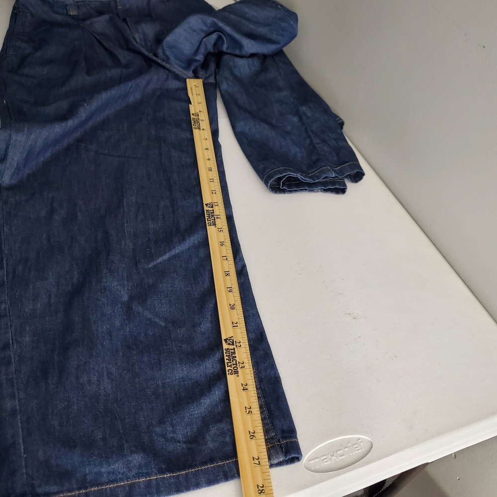 We The Free Free People Franklin Blue Denim Wide Leg Jumpsuit Long Sleeve Small - Picture 9 of 16
